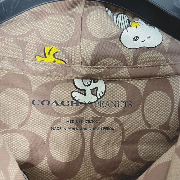 Coach X Peanuts S CE545 Signature Snoopy Hoodie NWT Org $378 - Picture 4 of 10